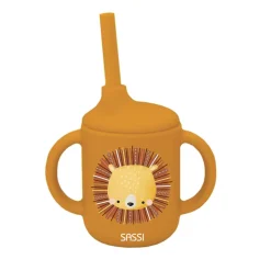 Sassi Junior                    Tasse avec paille silicone    Chompy The Lion