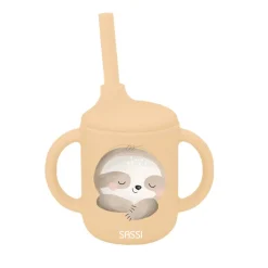 Sassi Junior                    Tasse avec paille silicone    Gnawy The Sloth