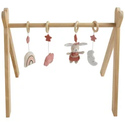 Sauthon Arche d'éveil Petit Coeur Beige Chiné/Rose Poudré