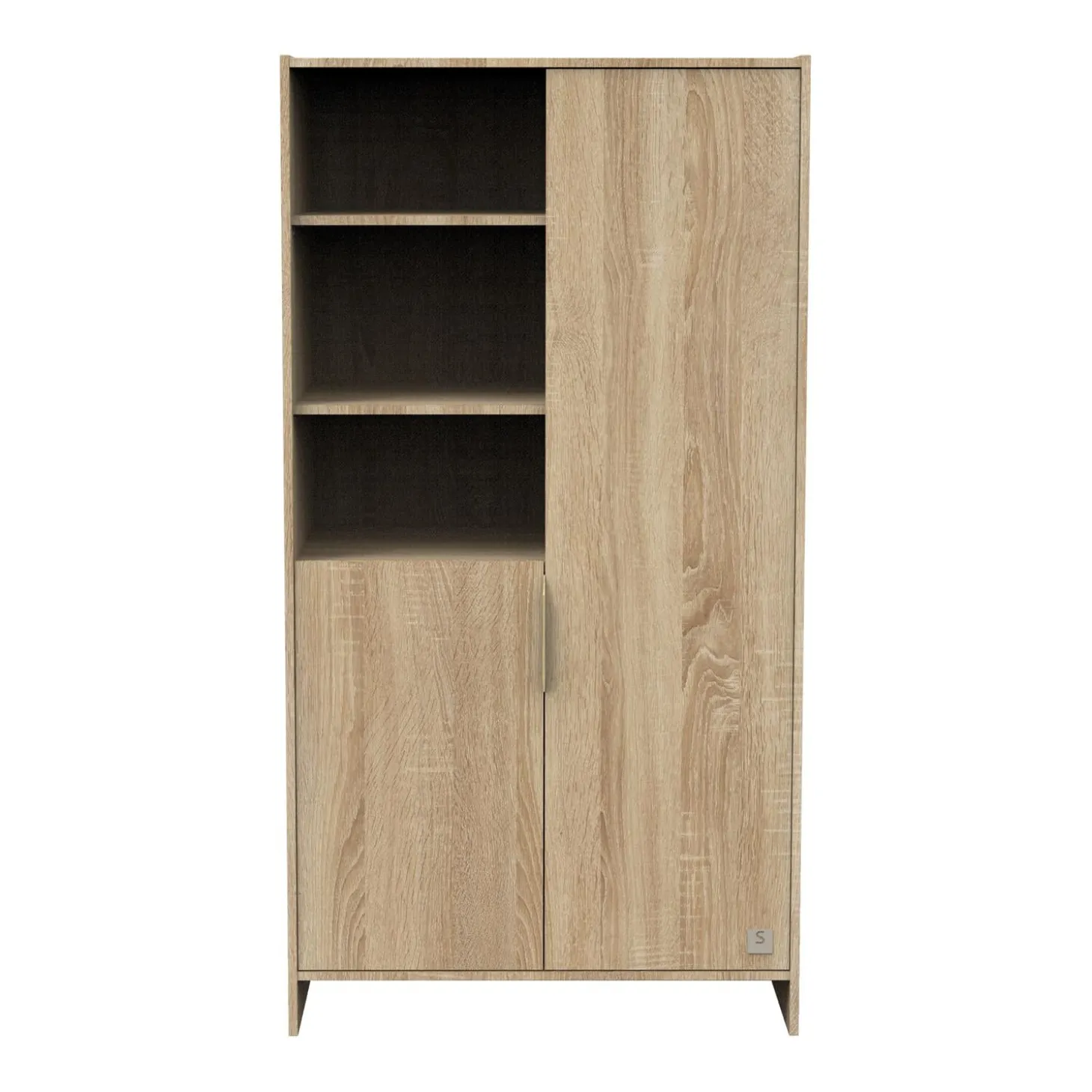 Sauthon Armoire 2 portes azur Chêne Doré