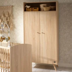 Sauthon Armoire 2 portes et 1 niche Access Chêne Doré