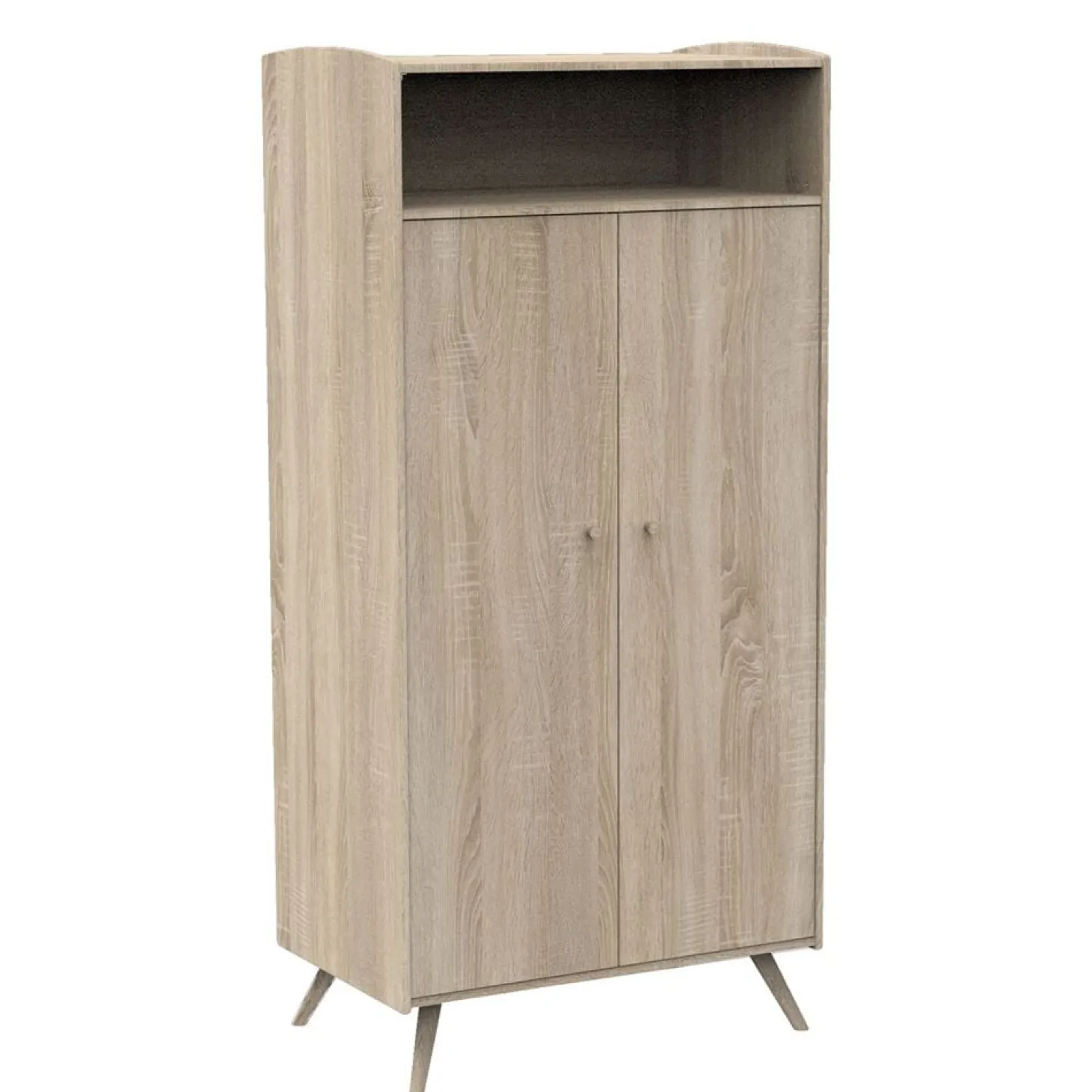 Sauthon Armoire 2 portes et 1 niche Access Chêne Doré