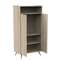 Sauthon Armoire 2 portes et 1 niche Access Chêne Doré
