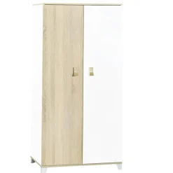 Sauthon Armoire 2 Portes Liaam Chêne Sand / Blanc
