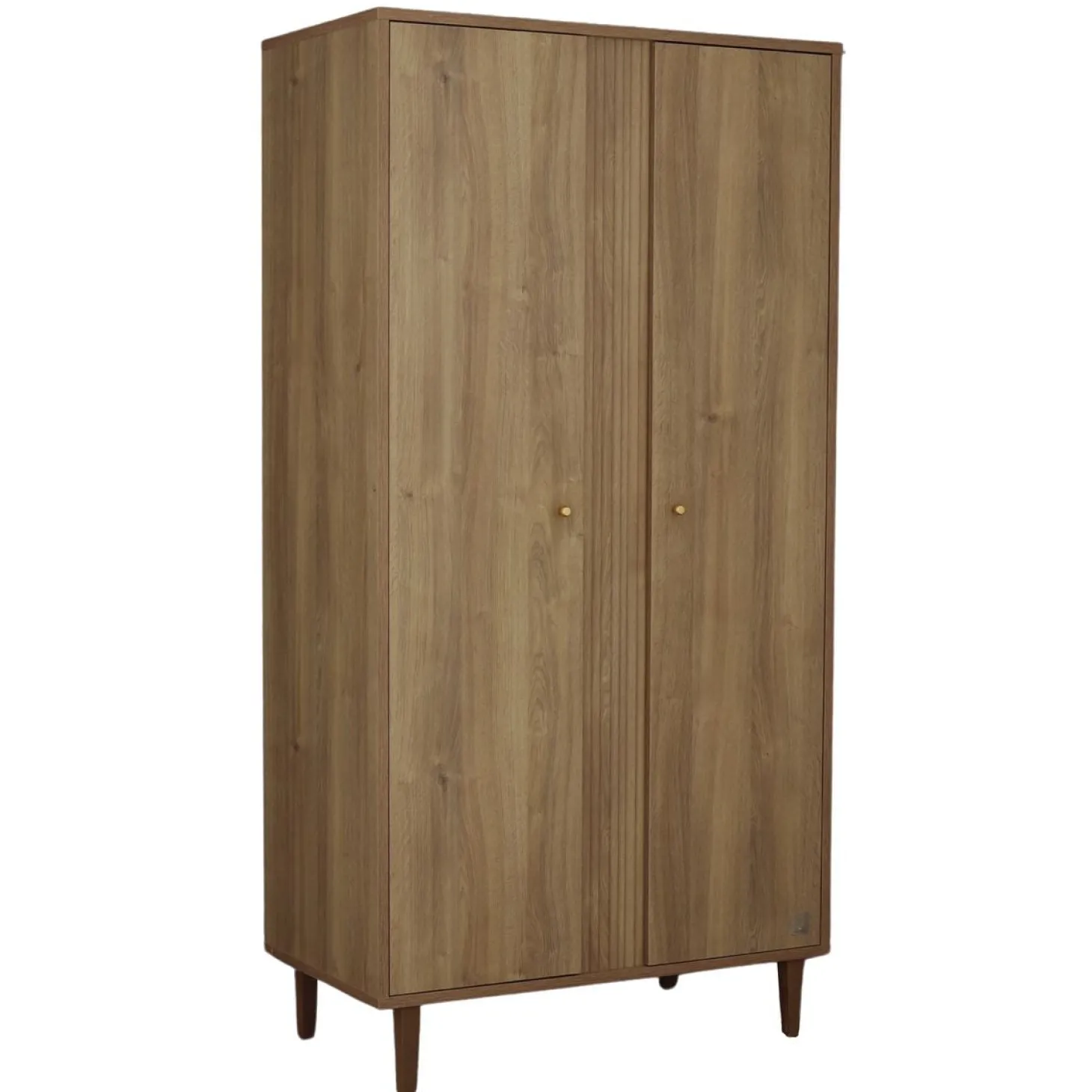 Sauthon Armoire 2 portes Mokka Chêne/Chêne Strié/Chêne Foncé