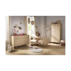 Sauthon Armoire 2 Portes My Love Chêne Vintage