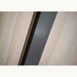 Sauthon                    Armoire 2 portes Nova    Chêne Doré - Gris Volcan