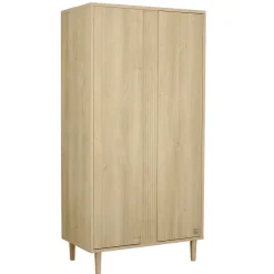 Sauthon                    Armoire 2 portes Paloma bois    Chêne Sépia/Chêne Strié Sépia/Hêtre Vernis