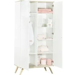 Sauthon                    Armoire 2 portes Serena    Blanc