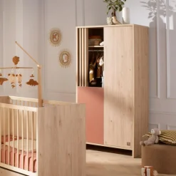 Sauthon Armoire 2 porte Tokyo Chêne Suave - Terracotta