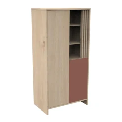 Sauthon Armoire 2 porte Tokyo Chêne Suave - Terracotta