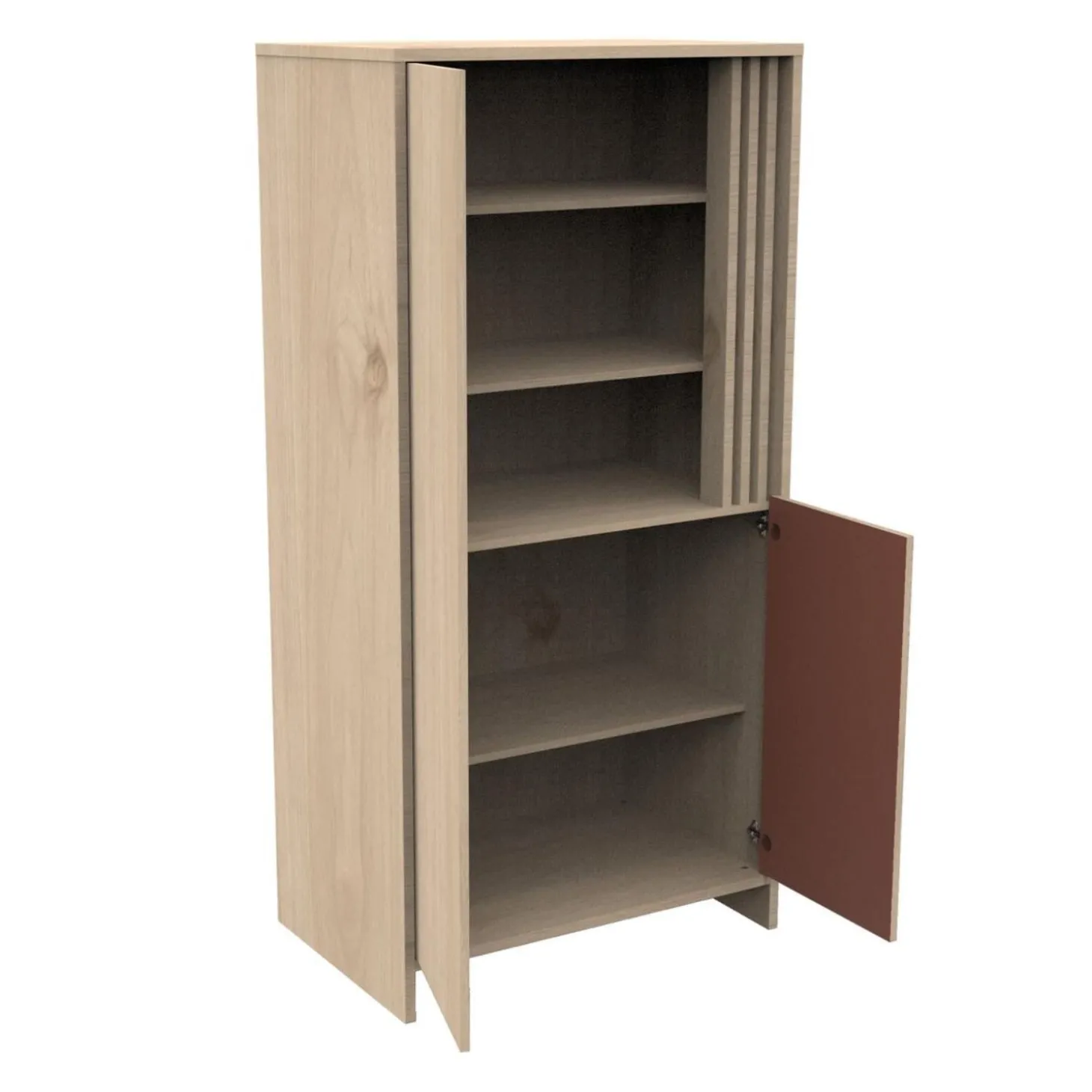 Sauthon Armoire 2 porte Tokyo Chêne Suave - Terracotta
