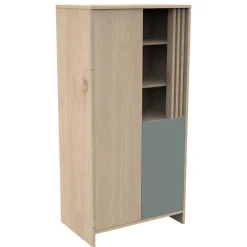 Sauthon Armoire 2 porte Tokyo Chêne Suave - Sauge