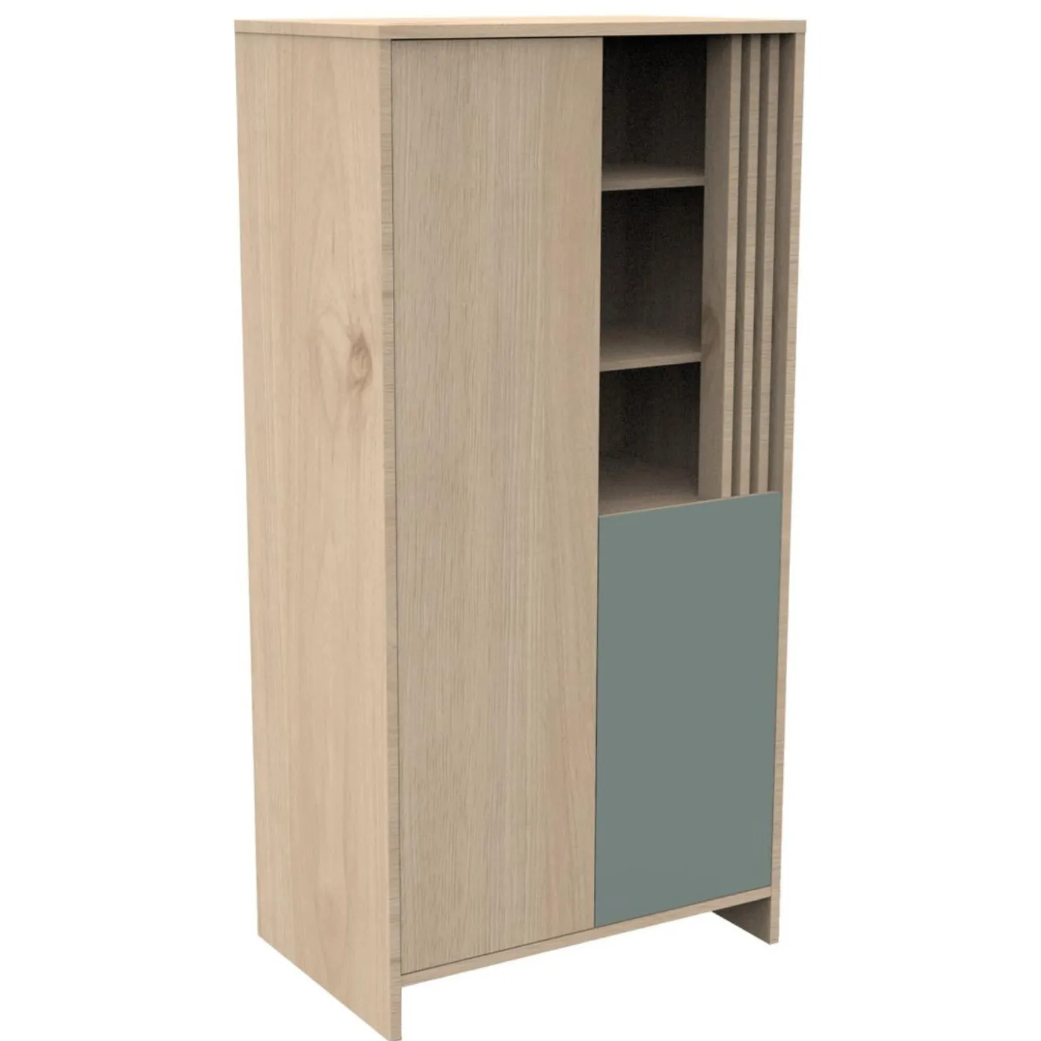 Sauthon Armoire 2 porte Tokyo Chêne Suave - Sauge