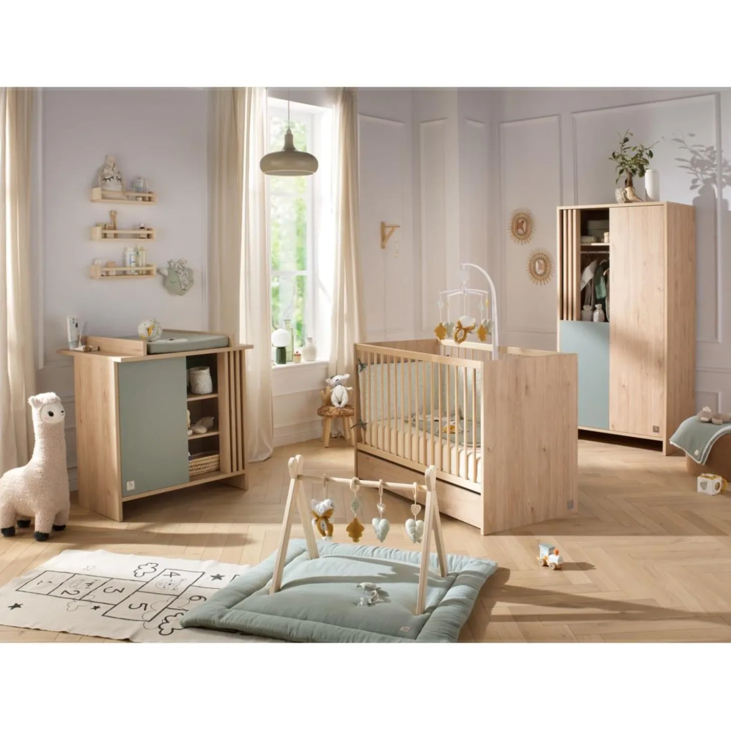 Sauthon Armoire 2 porte Tokyo Chêne Suave - Sauge