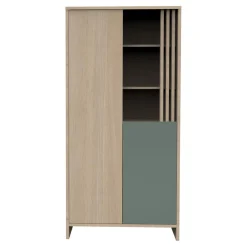 Sauthon Armoire 2 porte Tokyo Chêne Suave - Sauge