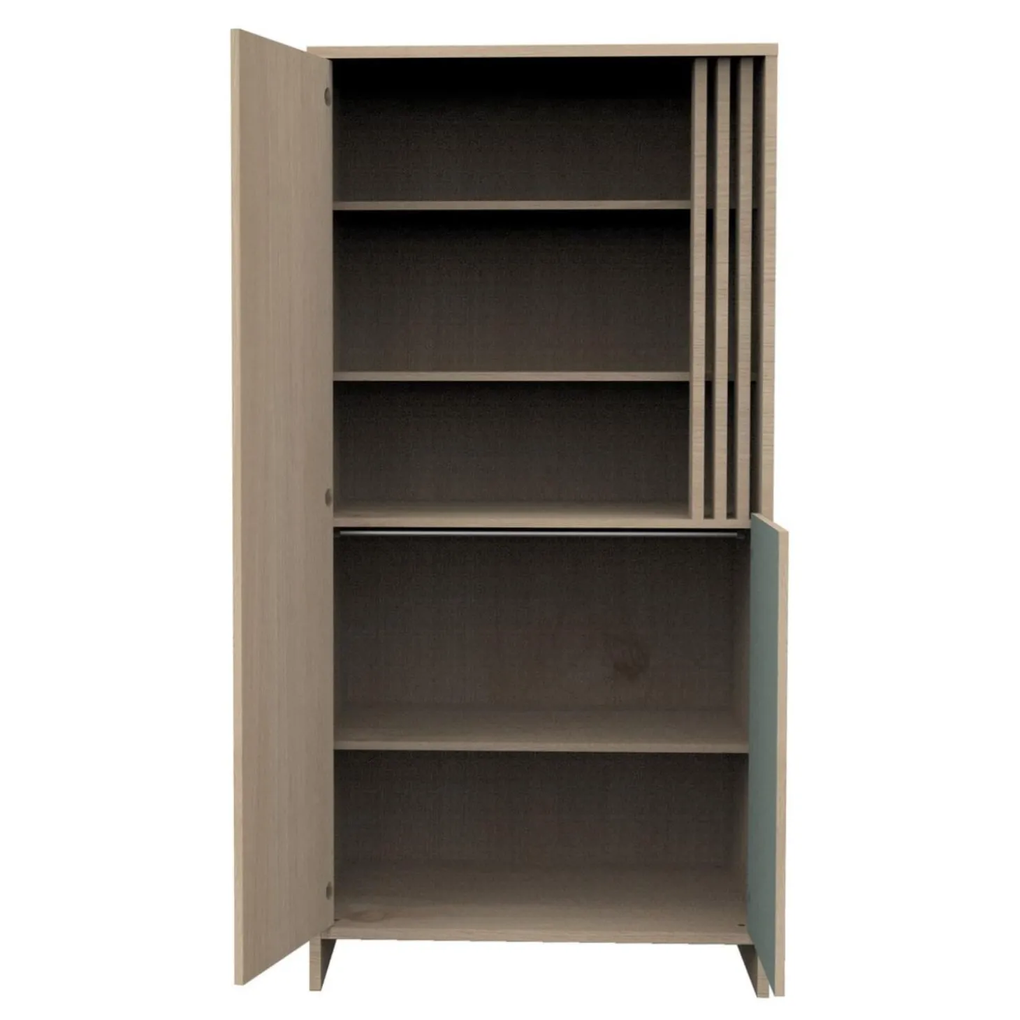 Sauthon Armoire 2 porte Tokyo Chêne Suave - Sauge