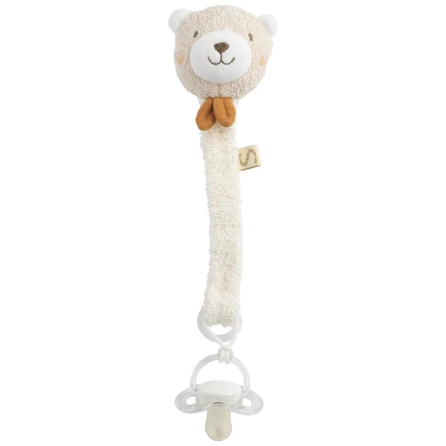 Sauthon Attache Sucette Petit Soleil Beige Chiné/Caramel