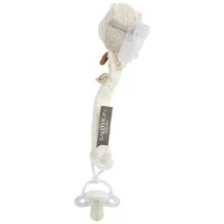 Sauthon                    Attache Sucette Petit Soleil    Beige Chiné/Caramel