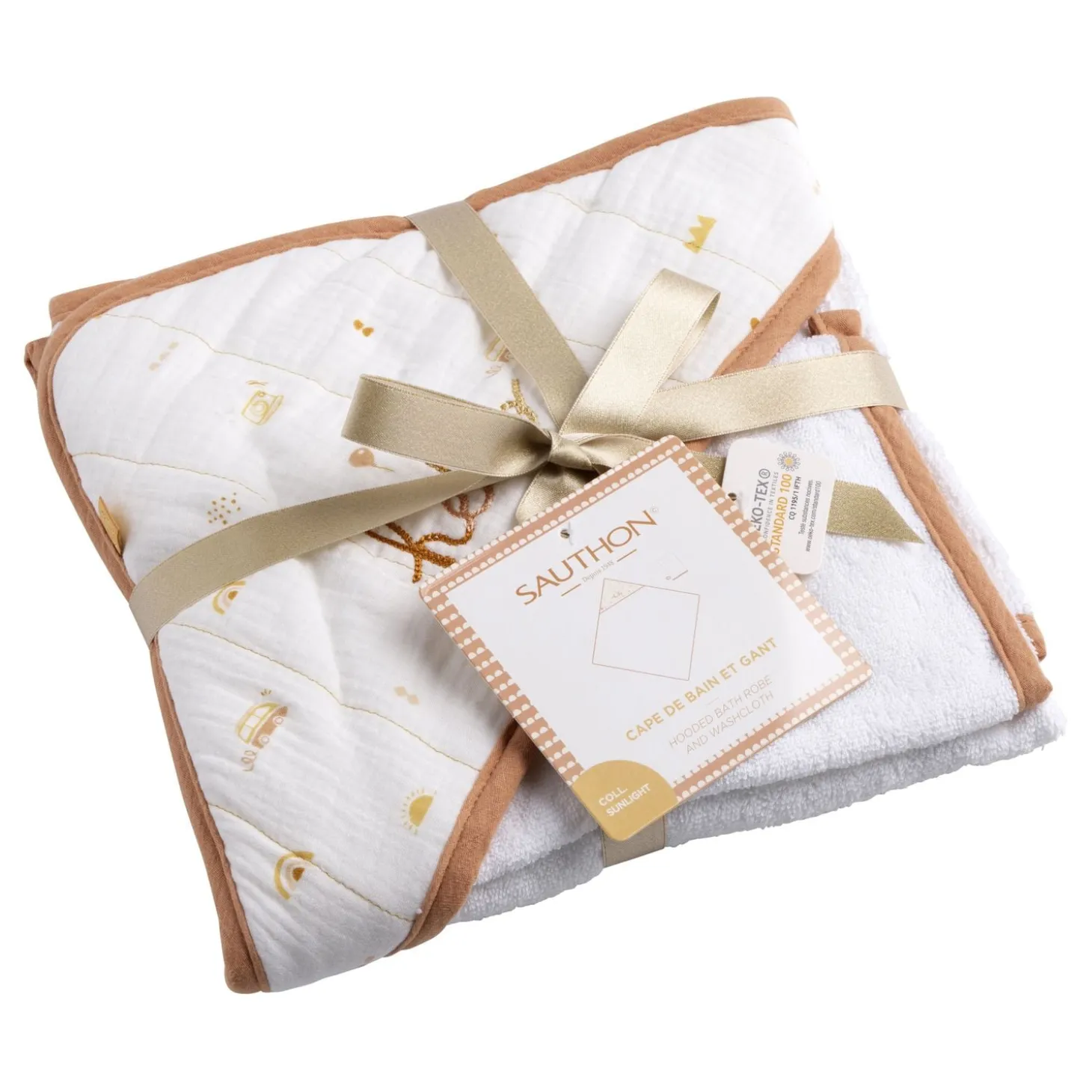 Sauthon Cape de bain avec gant Sunlight
