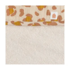 Sauthon Cape de Bain Plus Gant Petit Chou Ecru/Caramel/Vieux Rose