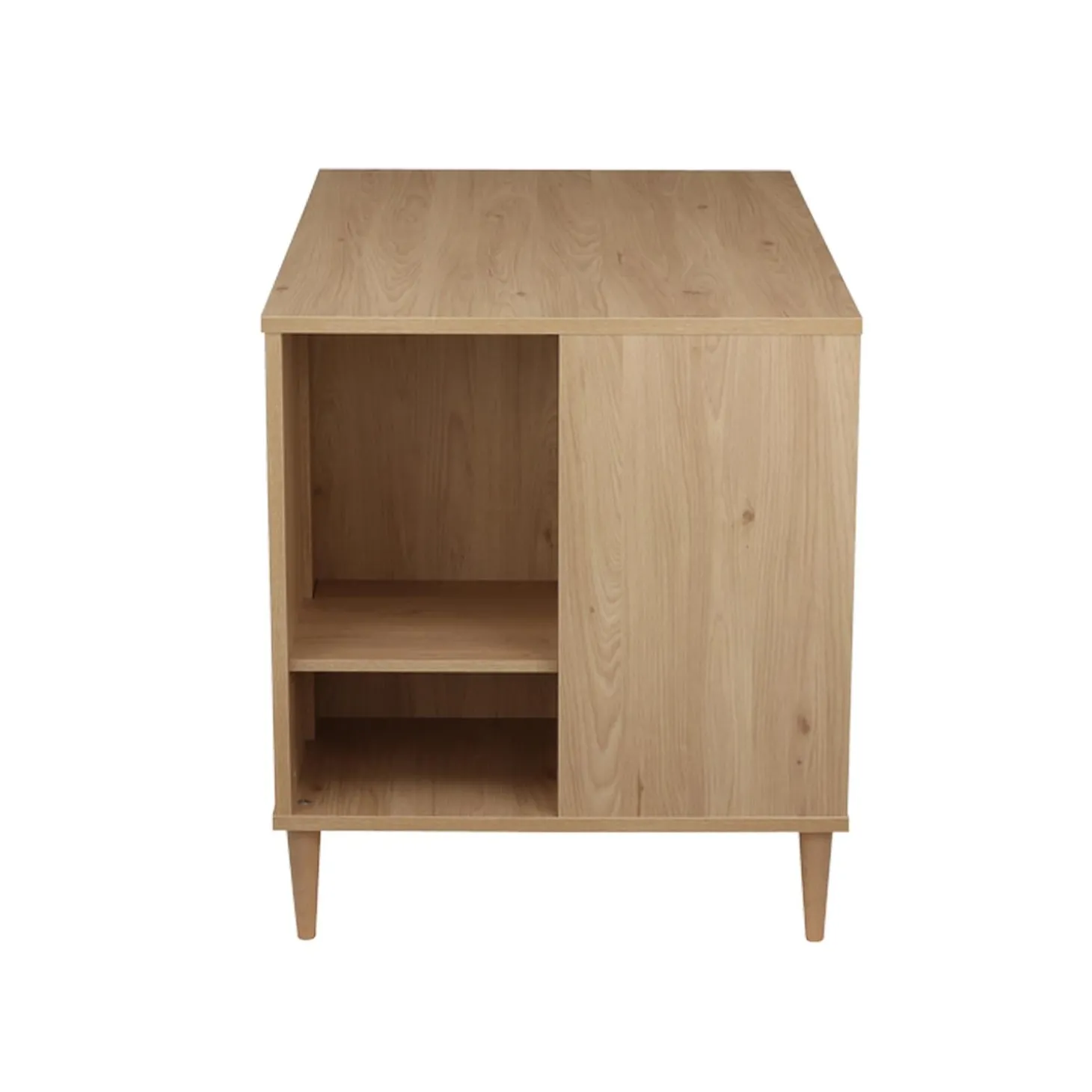 Sauthon Commode Ilot Bébé Chêne Suave/Hêtre Brut