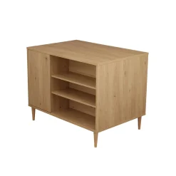 Sauthon Commode Ilot Bébé Chêne Suave/Hêtre Brut