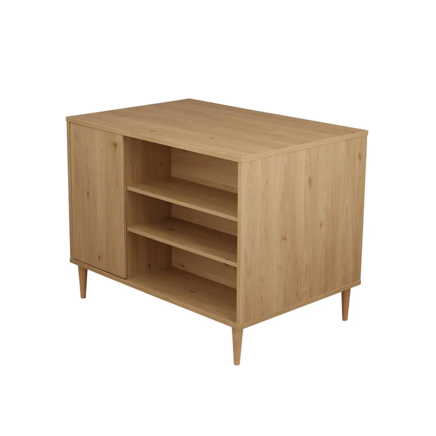 Sauthon Commode Ilot Bébé Chêne Suave/Hêtre Brut