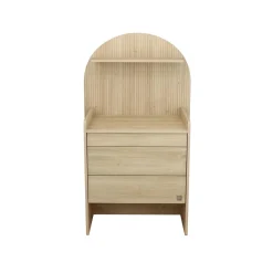 Sauthon Commode à langer évolutive en Bureau Arche Chêne Sépia/Chêne Strié Sépia Arche