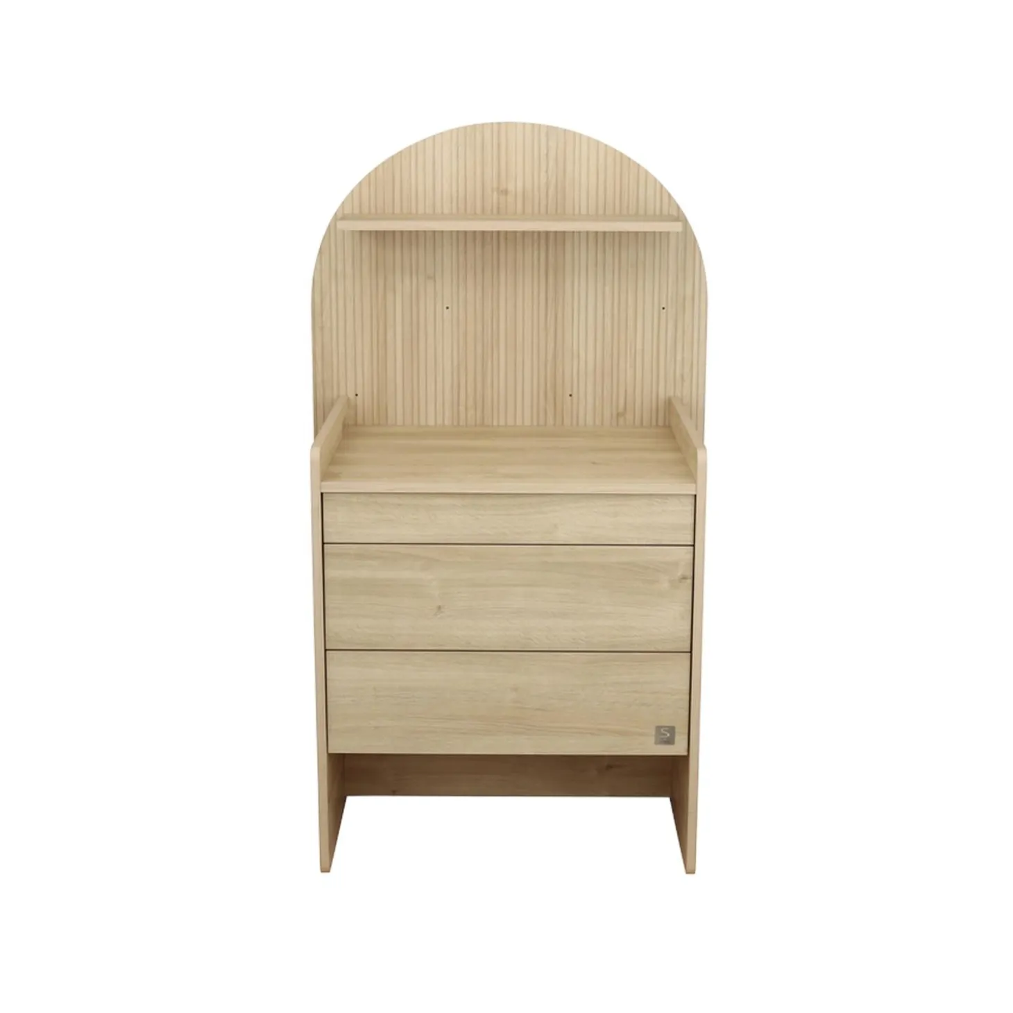 Sauthon Commode à langer évolutive en Bureau Arche Chêne Sépia/Chêne Strié Sépia Arche