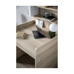 Sauthon Commode à langer évolutive en Bureau Arche Chêne Sépia/Chêne Strié Sépia Arche