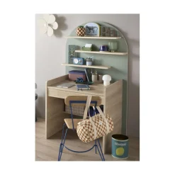 Sauthon                    Commode à langer évolutive en Bureau Arche    Chêne Sépia/Sauge Arche