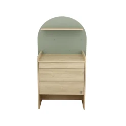 Sauthon                    Commode à langer évolutive en Bureau Arche    Chêne Sépia/Sauge Arche