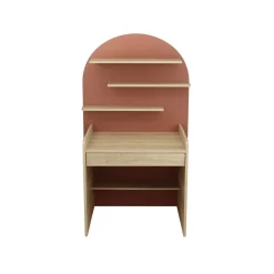 Sauthon Commode à langer évolutive en Bureau Arche Chêne Sépia/Terracotta Arche