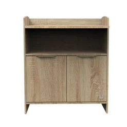 Sauthon                    Commode 2 porte Azur avec dispositif à langer    Chêne Doré