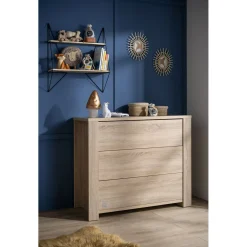 Sauthon                    Commode 3 tiroirs Antonin    Chêne Noisette