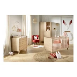 Sauthon Commode 3 tiroirs Arty Chêne Suave