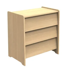 Sauthon                    Commode 3 tiroirs cannelle    Chêne Miel
