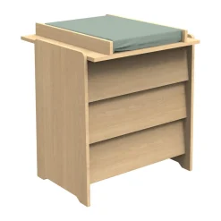 Sauthon Commode 3 tiroirs cannelle Chêne Miel