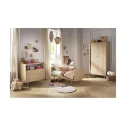 Sauthon Commode 2 Tiroirs 1 Niche My Love Chêne Vintage