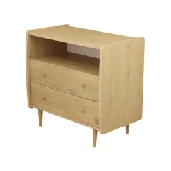 Sauthon Commode 2 Tiroirs 1 Niche My Love Chêne Vintage