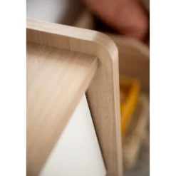 Sauthon Commode 3 tiroirs vanille Chêne Miel - Meringue