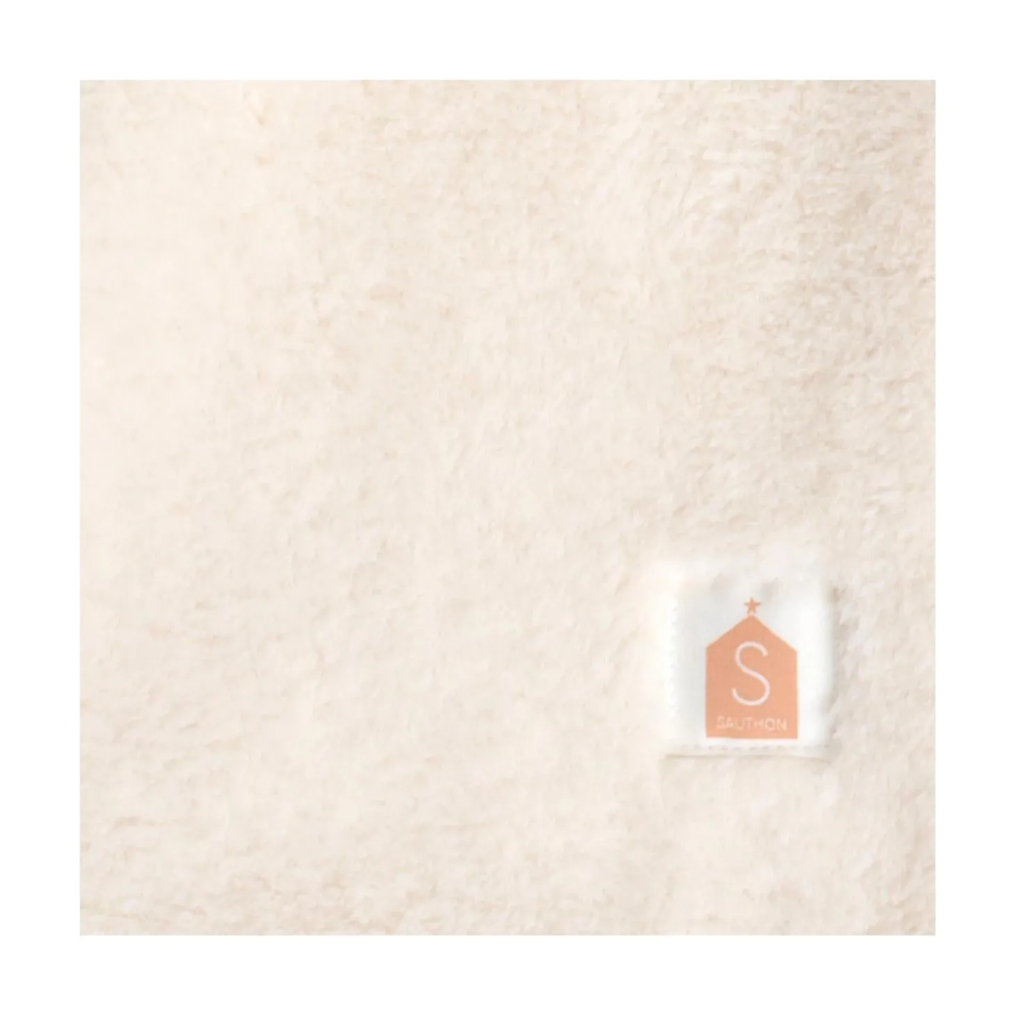 Sauthon Couverture Motif Léopard Petit Chou Ecru/Caramel/Vieux Rose