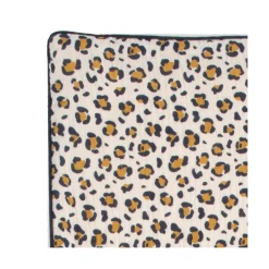 Sauthon Couverture Motif Léopard Leopard Ecru/Noir/Caramel