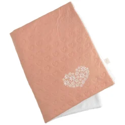 Sauthon                    Couverture Petit Coeur    Rose Poudré