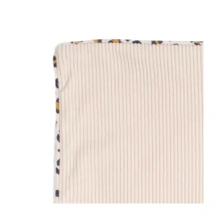 Sauthon                    Couverture Velours Léopard    Ecru/Noir/Caramel