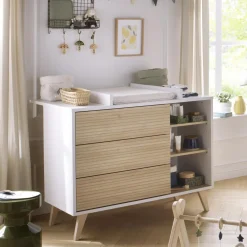Sauthon                    Dispositif à Langer Dessus Integral Kronos    Blanc / décor bois