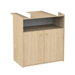 Sauthon Dispositif à Langer Pour Commode Dessus Integral Maxi Alice Chêne Suave / Blanc