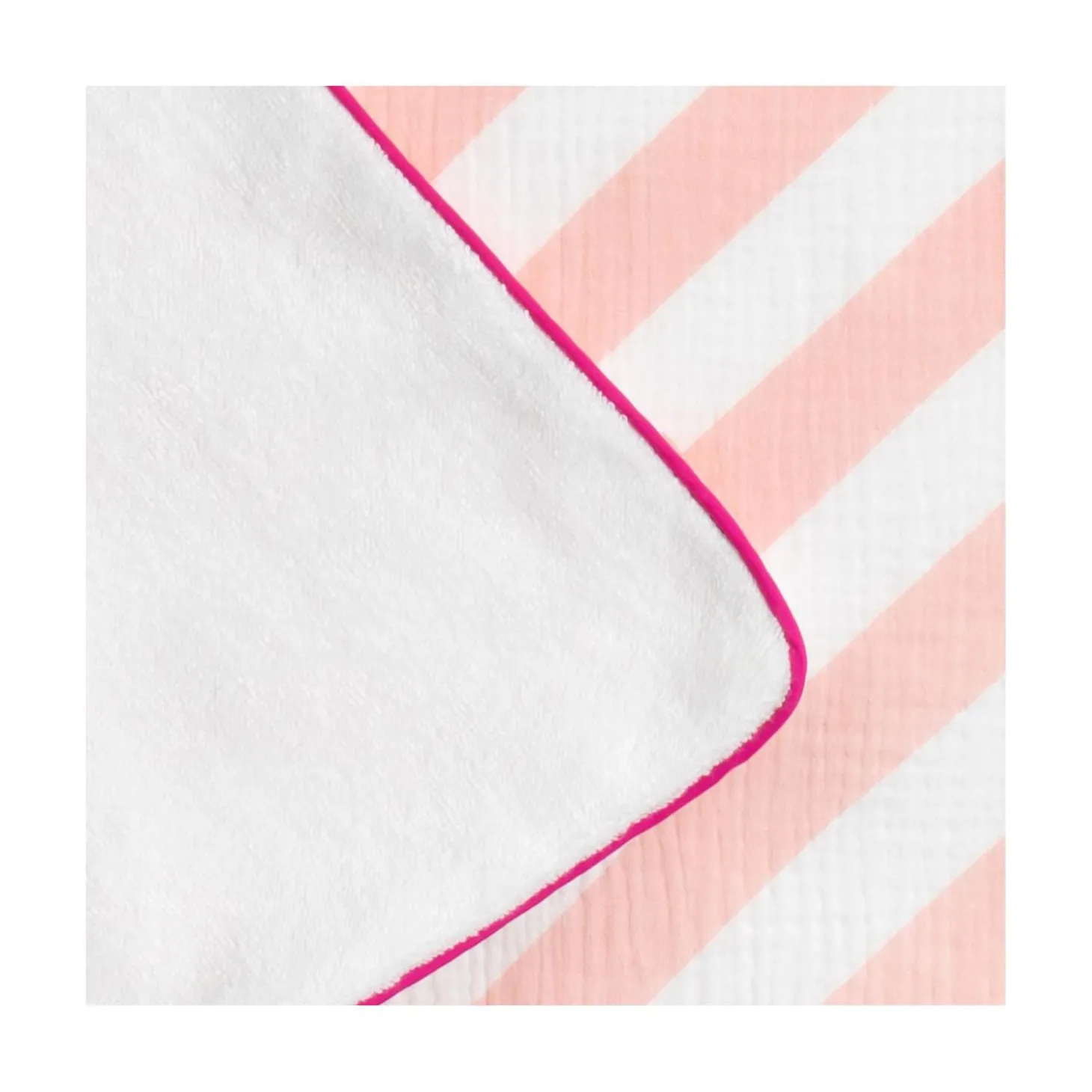 Sauthon Drap de Plage Pop Rose / Vanille