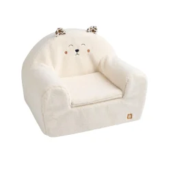 Sauthon                    Fauteuil Club Léopard    Ecru/Noir/Caramel